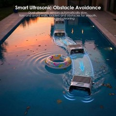 Pura V12 Solar Powered Automatic Pool Surface Robot Skimmer