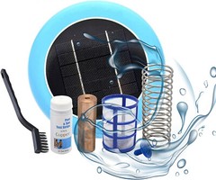 Solar Pool Ionizer,Cleaner,Purifier, Chlorine-Free Water,Covers up to 35,000 gal