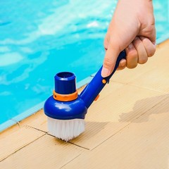 1Pcs Durable Pool Cleaning Tool Brush Head for Pool Steps and Corners