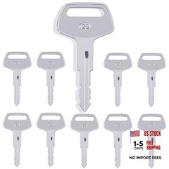 Heavy Equipment Ignition Key, 10 Pack 787 Komatsu Key, Replaces OEM Part WL-787