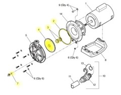 New Style Zodiac Polaris Booster Pump PB4-60 Impeller R0536400 & Pump Seal Kit