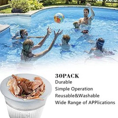 30 PK Pool Skimmer Socks Fine Mesh Fit for Swimming Pool Spa Pre-Filter Savers