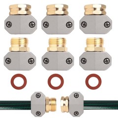 Hose repair kit,（3 Sets）garden hose 3/4 inches, Gold Silver Red