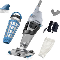 2026 Rechargeable Cordless Pool Vacuum for above Ground Pool, Stainless Steel Fi
