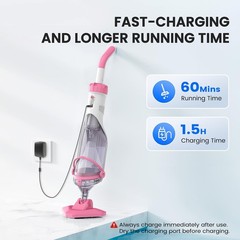 Rechargeable Swimming Pool Vacuum Enhulk With Pole 1 Hour