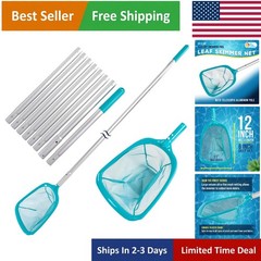 11.5ft Pool Leaf Skimmer Net with Telescopic Pole – Effortless Cleaning Solution