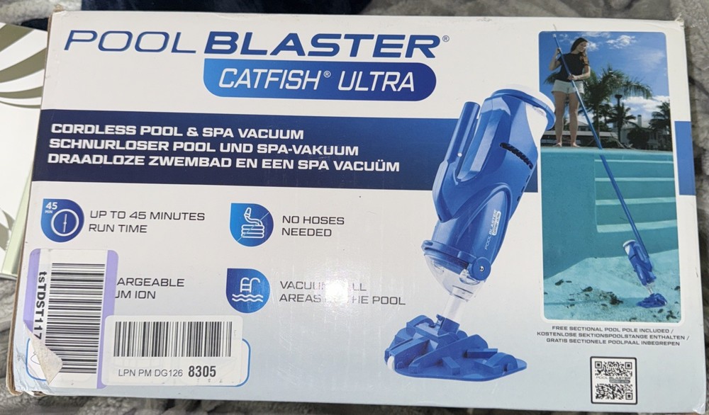 POOL BLASTER Catfish Ultra Rechargeable, Battery-Powered, Pool-Cleaner, Ideal fo