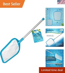 Effortless Cleaning with 17&Prime; Ultra-Fine Mesh Pool Skimmer Net for Hot Tub & Spa