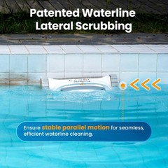Poolmate Hydro 3 Robotic Pool Cleaner for Inground/Above Ground LightYellow