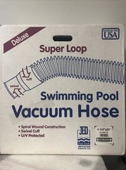 60-200D-21 JED Pools Deluxe Super Loop Swimming Pool Vacuum Hose 1-1/4&Prime; X 21&prime;