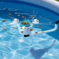 Floating Pool Skimmer with Basket for Above Ground Pools Automatic Floating