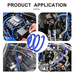 134PCS Vacuum Hose Automotive Kit 5FT,1/8&Prime; 5/32&Prime; 134pcs-5ft(1/8&Prime;~3/8&Prime;) Blue