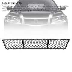 JTLB Front Lower Bumper Grille, 2011-2013 528i, 535i, 550i Base Snap On