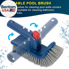 Deluxe Swimming Pool Cleaning Kit Including Pool Skimmer Net with Rubber Edge, 1
