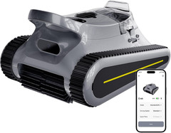 Robotic Pool Cleaner Pool Vacuum 45,000Pa Suction Wall Climbing 3 Cleaning Modes