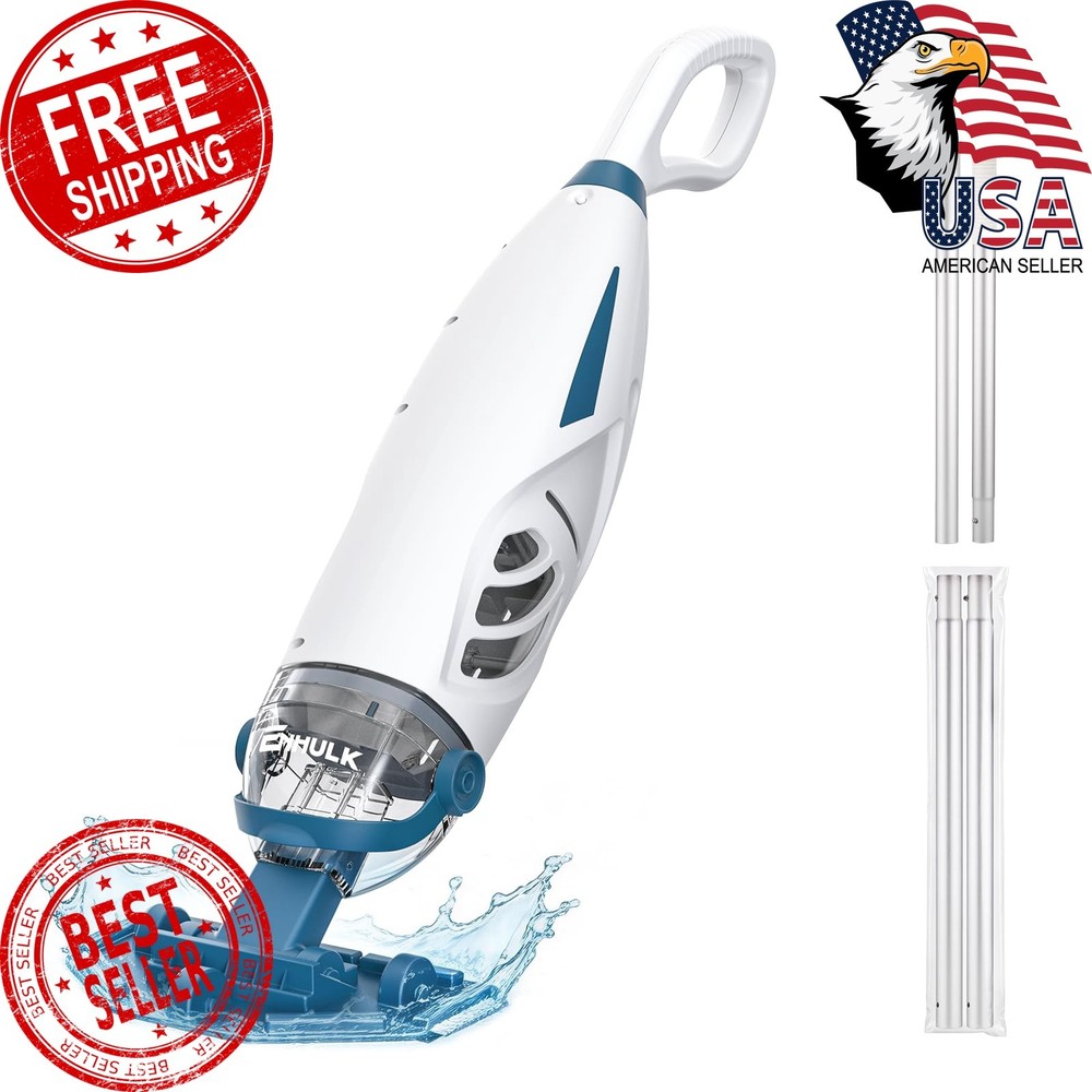 Enhulk PC68 Cordless Pool Vacuum 26.5 GPM 1H Runtime