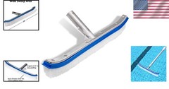 Effortless Cleaning with 18&Prime; Nylon Bristle Pool Brush – Ideal for Walls & Tiles