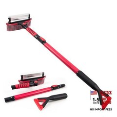 Extendable 42&Prime; Snow Brush & Ice Scraper for Cars – Extendable
