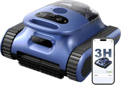 Cordless 3-in-1 Robotic Pool Cleaner for Inground Pools, 180Min Run Time