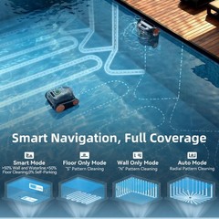 CoasTeering Ultra Nebula Cordless Robotic Pool Cleaner 5580 GPH 180-Min Runtime
