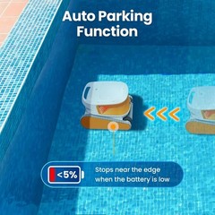 Hydro 3 Robotic Pool Cleaner Pool Vacuum,6000GPH 200 Mins for All Types Pools