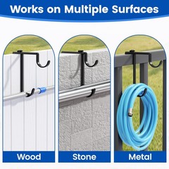 2pcs Double Pool Pole Hooks, Adjustable Thickened Panel Pool Fence Equipment …