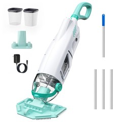 Cordless Handheld Pool Vacuum 18.5 GPM, Above Ground Pool Vacuum Cleaner with…
