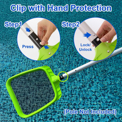 Pool Skimmer Net Heavy Duty Leaf Rake for Swimming Pool Spa Pond Cleaning