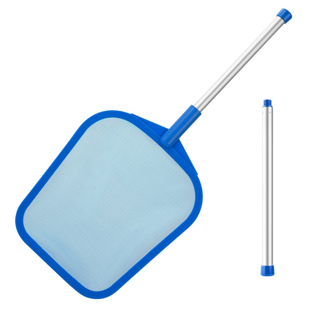 Spa Skimmer Net, 26 Inch Hot Tub Cleaner, Leaves Debris, Blue