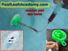SWIMMING POOL LEAK VACUUM GRATE DYE TESTER – REMOVAL TOOL