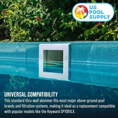 9.25-Inch Pool Skimmer Kit with Efficient Weir Door – Compatible with SP1091LX