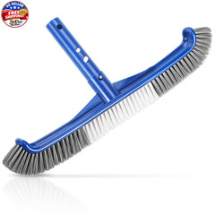 Pool Brush Head, Scrub Brush with Premium Nylon Bristles,Curved Ends High-Effici