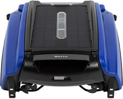 Solar Powered Robotic Pool Skimmer, Automatic Cleaner, 24/7 Battery, Blue
