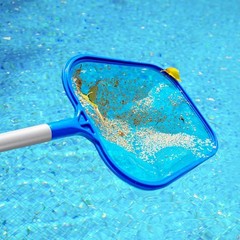 Pool Skimmer Net with 5-Section Adjustable Pole for Effortless Cleaning