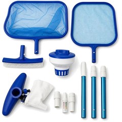 Effortless Above Ground Swimming Pool Cleaning Kit – Includes Telescoping Pole
