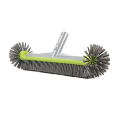 Pool Brush Head 7 Rows Nylon Bristles For Pool Wall Steps Corner Cleaning 17.5&Prime;