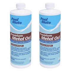 Pool Mate 1-Quart 2-Pack Premium Metal Out Stain and Mineral