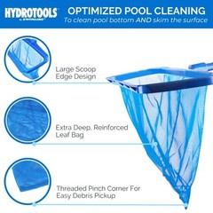 Swimline Professional Heavy Duty Deep-Bag Pool Rake, Blue