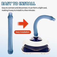 Durable Blue GW7911 Cleaner Hose for Pentair Kreepy Krauly GW7900, 14.75&Prime; Length