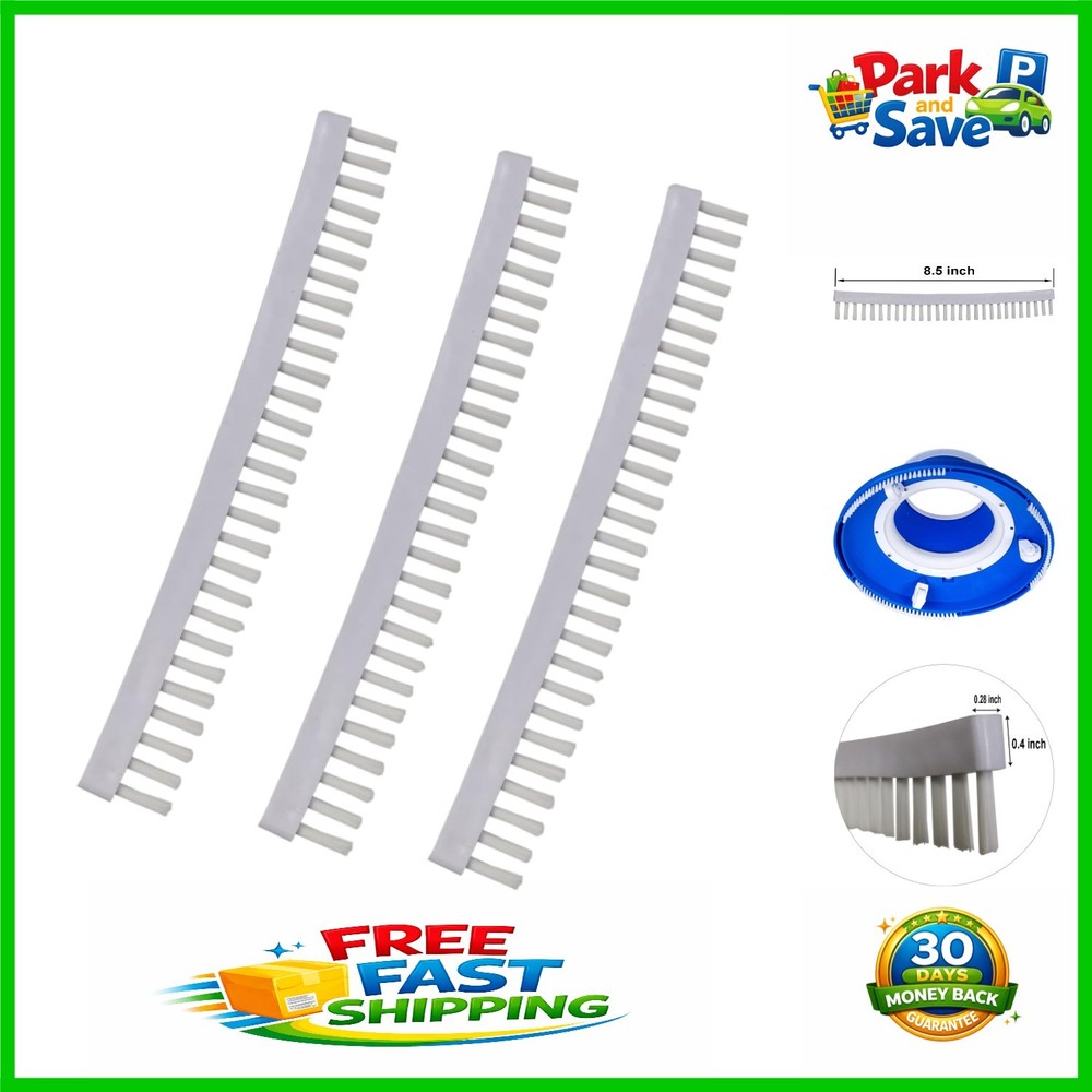 Compatible 8.5” Replacement Strips for Poolmaster and Pentair Leaf Vacuums