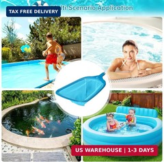 Pool Skimmer Net with Pole Fine Mesh Leaf Rake Cleaning Tool for Pool