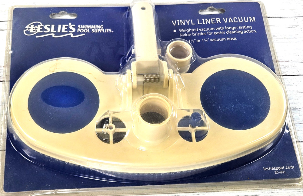 Pool Vinyl Liner Vacuum LESLIE&rsquo;S Swimming Pool Brush Vacuum for 1-1/4 and 1-1/2&Prime;