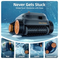 CoasTeering Ultra Nebula Cordless Robotic Pool Cleaner 5580 GPH 180-Min Runtime