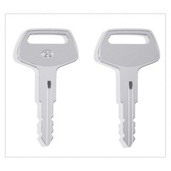 Heavy Equipment Ignition Key, 10 Pack 787 Komatsu Key, Replaces OEM Part WL-787