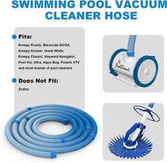 Effortless Pool Maintenance with 26 Feet Vacuum Hose – 1.5 Inch Cuffs Included