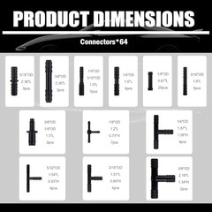 6PCS 5Ft Silicone Vacuum Hose Automotive Set,Vacuum Line With 24pcs Hose Clamps