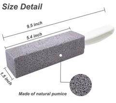Pumice Stone for Toilet Cleaning with Handle Toilet Stone, Removing Hard Wate…