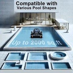 2026 SEAUTO SAT 10 Cordless Robotic Pool Cleaner Automatic Pool Robot Vacuum