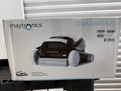 Maytronics Dolphin Explorer E20 Robotic Pool Cleaner w/ Caddy Power Supply Box