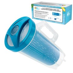 Pro In-line Swimming Pool Leaf Canister with Large Mesh Bag, Clean Remove Debris